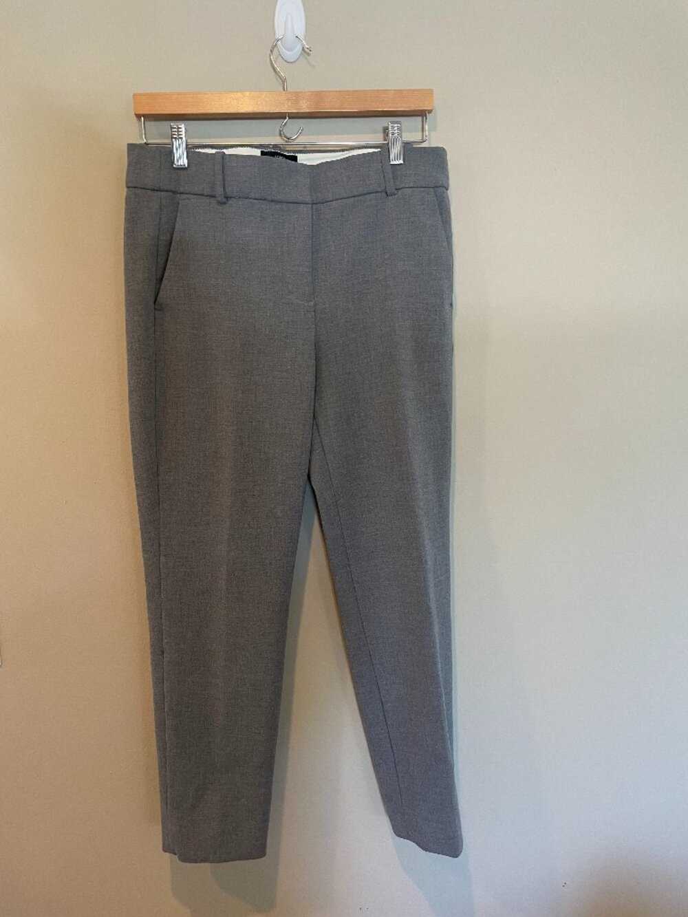 J.Crew Cameron Trouser Heather Grey Slim Ankle Crop Career Pant 8